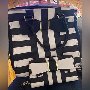 Betsey Johnson Satchel wallet set